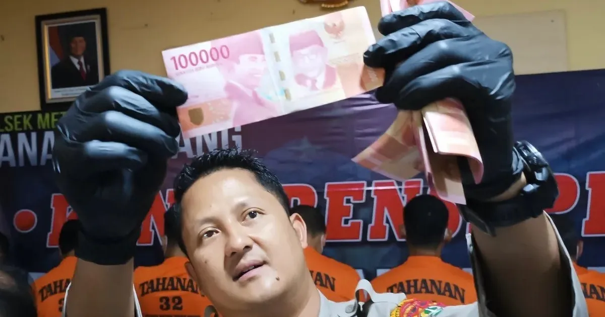 Polisi Sita 23 Ribu Lembar Uang Palsu Pecahan Rp100 Ribu